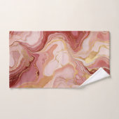 Chic ivoire, Terracotta et or marbleisé (Serviette à main)