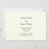 Chic Ivoor Save the Date Kaart (Achterkant)