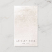 Chic  Ivory White Marble Visitekaartje (Voorkant)