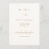 Chic Ivory | Wildflower Receptie Enclosure Kaart (Voorkant)