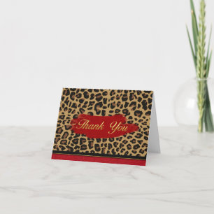 Chic Jaguar Imprimer Merci Carte Note