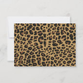 Chic Jaguar Imprimer tout usage Carte RSVP (Dos)