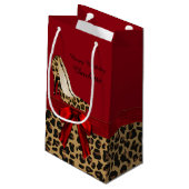 Chic Jaguar Stilettos Custom Gift Bag Klein Cadeauzakje (Achterkant Gekanteld)