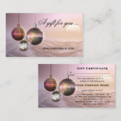 Chic-kerstcadeaubon Sjabloon Kortingskaartje (Voorkant / Achterkant)