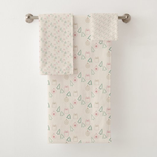 Chic Kerstmis Bad Handdoek (Insitu)