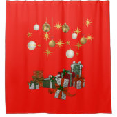 Chic Kerstmis Douchegordijn (Voorkant)