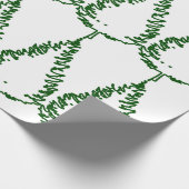 Chic-kerstpine-structuur gepatterd cadeaupapier (Hoek)