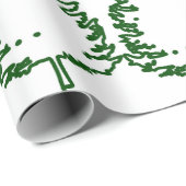 Chic-kerstpine-structuur gepatterd cadeaupapier (Rol Hoek)