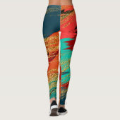 Chic kleurrijke glitter leggings (Achterkant)