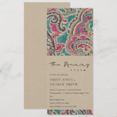 CHIC KRAFT BOHO IKAT TRIBAL PATTERN MORGEN NA KAART (Voorkant / Achterkant)