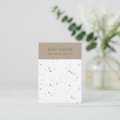CHIC KRAFT WHITE TERRAZZO 2 EARRING DISPLAY LOGO VISITEKAARTJE (Staand voorkant)