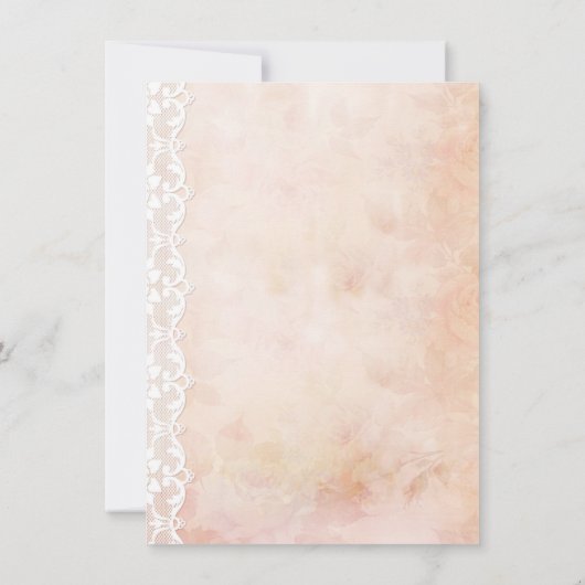 Chic Lace Old Paper Easter Egg Hunt Party Kaart (Achterkant)