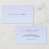 Chic Lavender Blue Gradient Patroon Visitekaartje (Voorkant / Achterkant)
