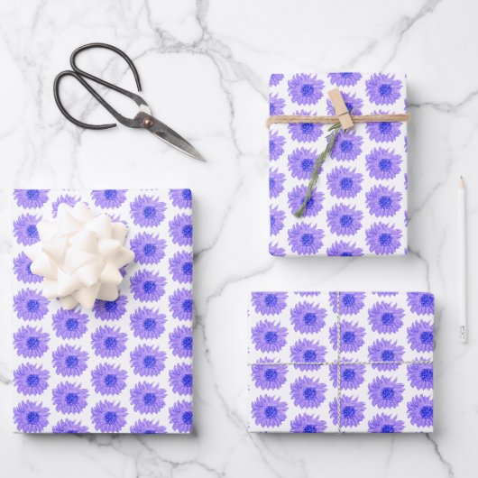 Chic Lavender Flowers Wrapping Paper Sheets (Voorkant)