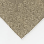 Chic Leaf Pattern Herfst Beige Bruine Deken (Hoek)