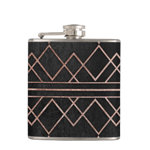 Chic & legant Faux Roos Gold geometrische driehoek Heupfles