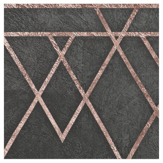 Chic & legant Faux Roos Gold geometrische driehoek Stof (Close Up)