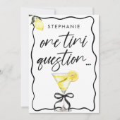 Chic Lemon Drop Martini Bruidsmeisje Proposal Kaar (Voorkant)