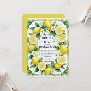 Chic Lemon Mediterranean Summer Vrijgezellenfeest Kaart