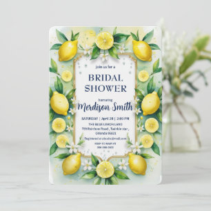 Chic Lemon Mediterranean Summer Vrijgezellenfeest Kaart