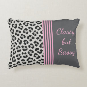 Chic Leopard Accent Pillow – Classy Girl Style Kussen