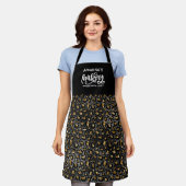 Chic Leopard Baking Apron voor Baker Schort (Gedragen)