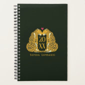 Chic Leopard Love sur Dark Green (Devant)