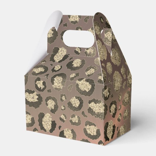 Chic Leopard Roos Fabulous 40th Birthday Bedankdoosjes (Achterkant)