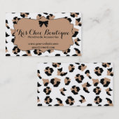 Chic Leopard Visitekaartje (Voorkant / Achterkant)