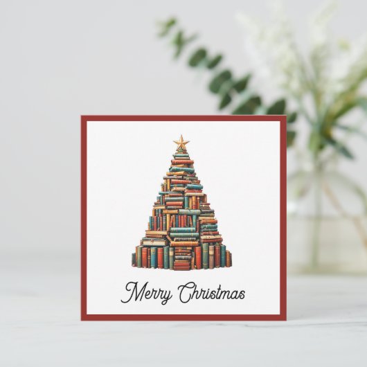 Chic Leuk Kleurrijke Kerstboom Feestdagenkaart (Staand voorkant)