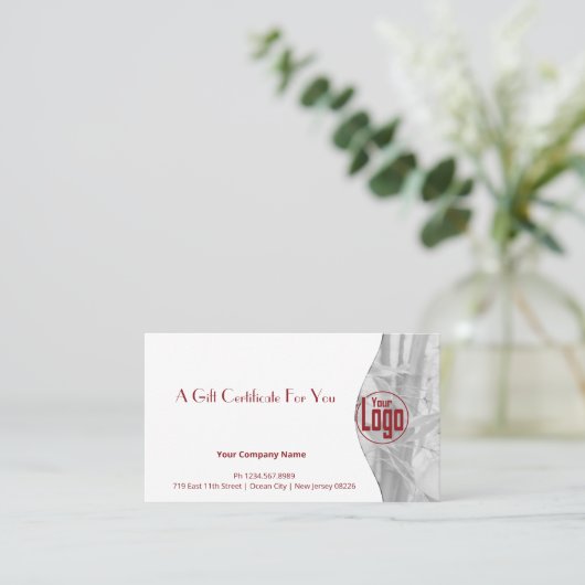 Chic Life Coach Code QR Certificat cadeau image (Debout devant)