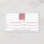 Chic Life Coach Code QR Certificat cadeau image (Dos)