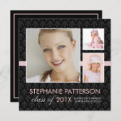 Chic Lifetime 3 Faire-part de diplôme de photo (Devant / Derrière)