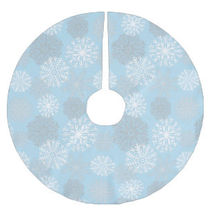 Chic Light Blue Winter Snowflake Kerstboom Rok