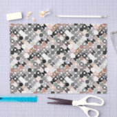 Chic Light Mauve Taupe Beige Gray Circles Pattern Tissuepapier (Craft)