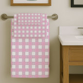 Chic Light Pink Towels Modern Bath Essentials
