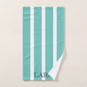 Chic Ligne Monogramme Vert Sauge (Serviette à main)