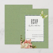 Chic Lilies & Gem Papillon RSVP (Devant / Derrière)