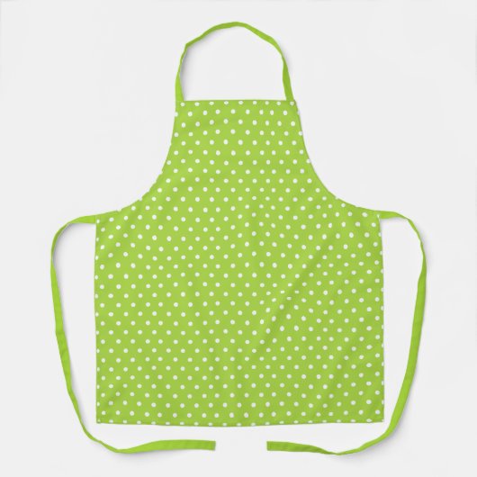 Chic Lime Green Polka Dot Pattern Schort (Voorkant)