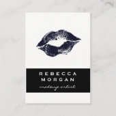 Chic Lipstick Blue Kiss Visitekaartje (Voorkant)
