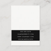 Chic Lipstick Blue Kiss Visitekaartje (Achterkant)