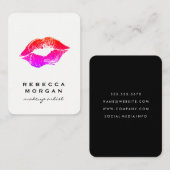 Chic Lipstick Kiss Visitekaartje (Voorkant / Achterkant)