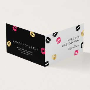 Chic lipstick merken make-up verwijzing Kaart Visitekaartjes