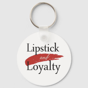 Chic Lipstick Vlek en Trouw Sleutelhanger
