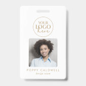 Chic Logo Photo QR Code Or Badge D'Identification  (Avant)