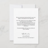 Chic Love et merci script heart 3 photos mariage (Dos)