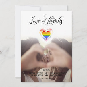 Chic Love & Merci LGBT Rainbow Pride Heart Photo