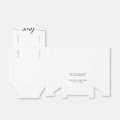 Chic Love Script Custom Engagement Party Bedankdoosjes (Uitgevouwen)