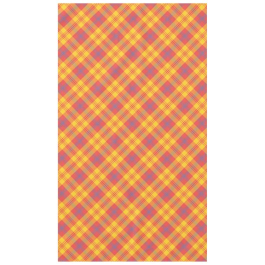 Chic Lright Red, Jaune et Bleu Plaid Nappe (Devant)