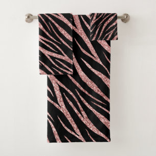Chic Luxe noir et Rose Classy Zebra Print